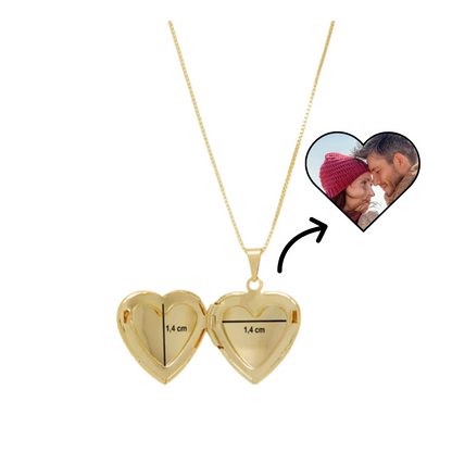 Kapaklı Kalp Kolye